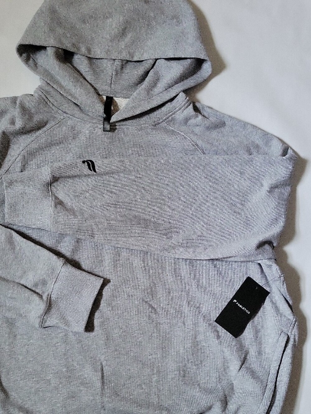 Fabletics Men's Light Gray Pullover Hoodie